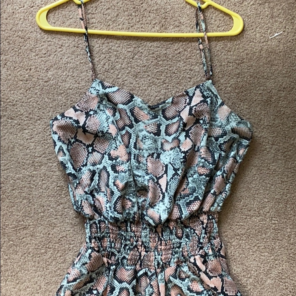 Snake pattern jumpsuit